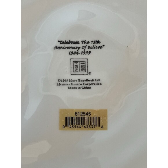 Vint Mary Engelbreit Celebrate the 15th Anniversary Believe 1999 Christmas Plate - Picture 4 of 7